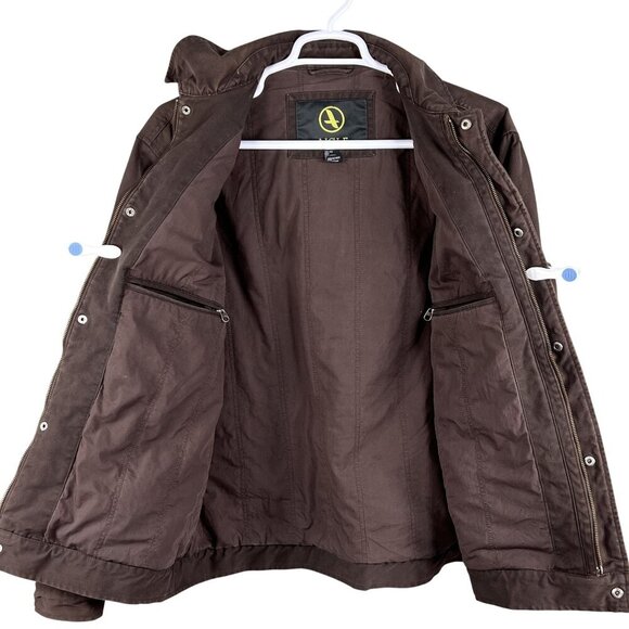 Aigle Brown XXL Duck Canvas Chore Jacket Barn Workwear Ranch Hiking Trekking - Picture 2 of 16